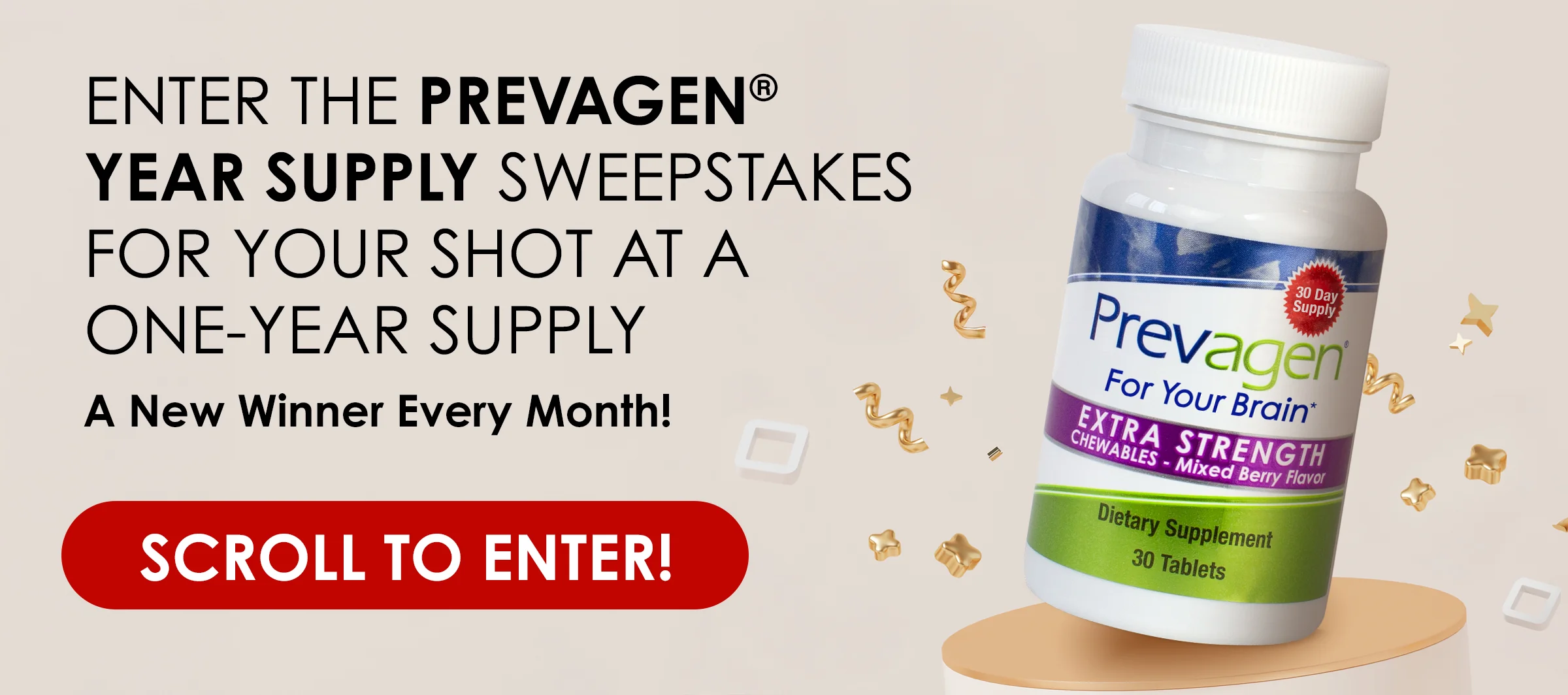 Prevagen $5,000 Sweepstakes