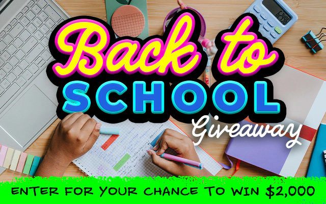 National Back to School Cash Contest giveaway prize