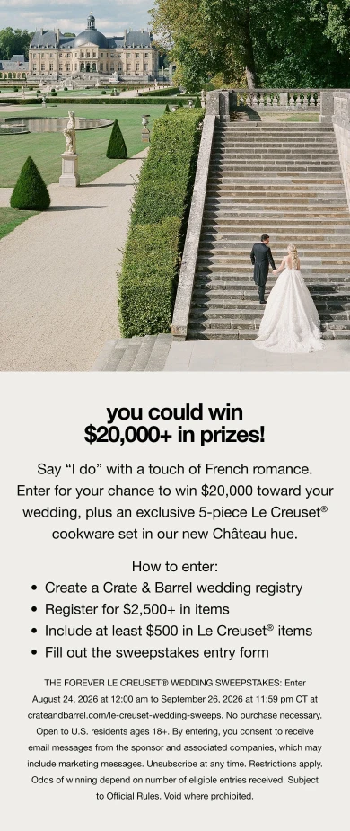 The Forever Le Creuset Wedding Sweepstakes