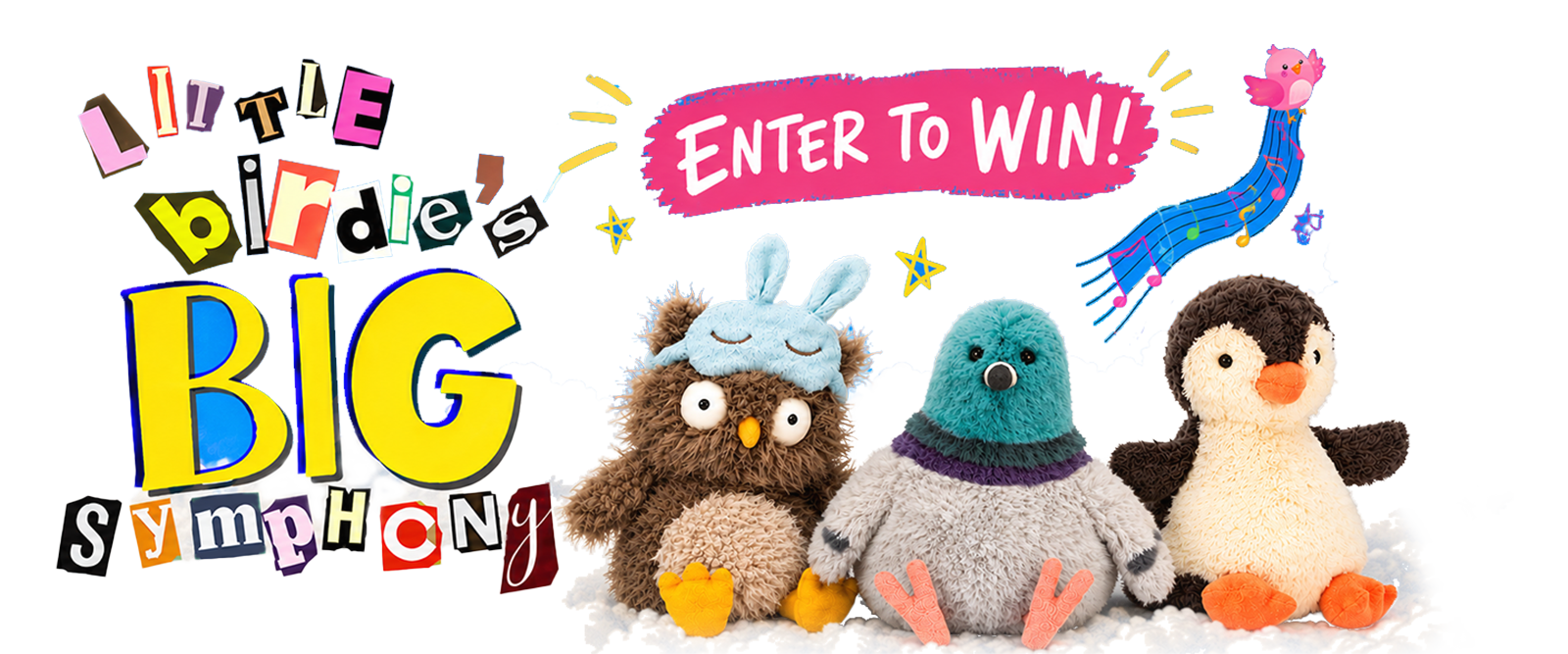 Little Birdie’s Big Symphony Jellycat Prize Pack Sweepstakes