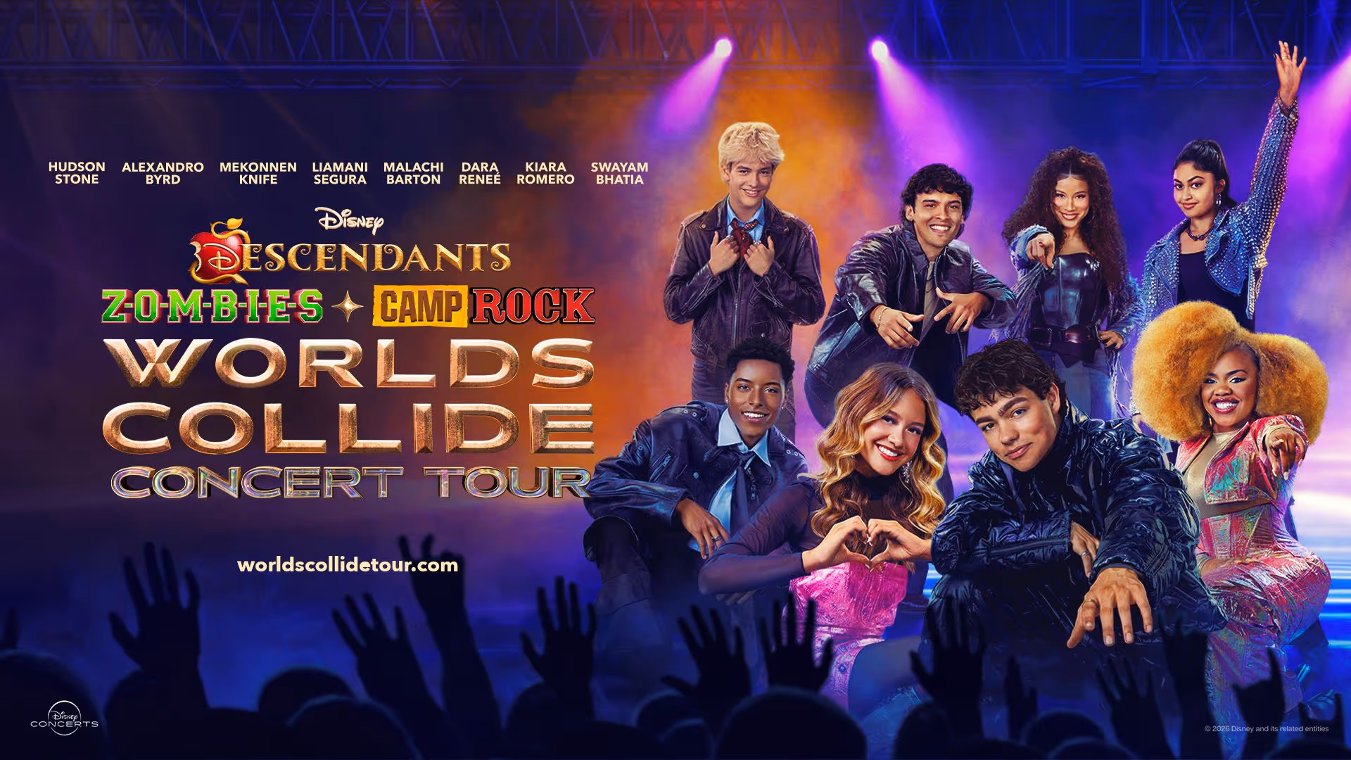 Disney Descendants, ZOMBIES & Camp Rock: Worlds Collide Concert Tour SiriusXM Sweepstakes giveaway prize