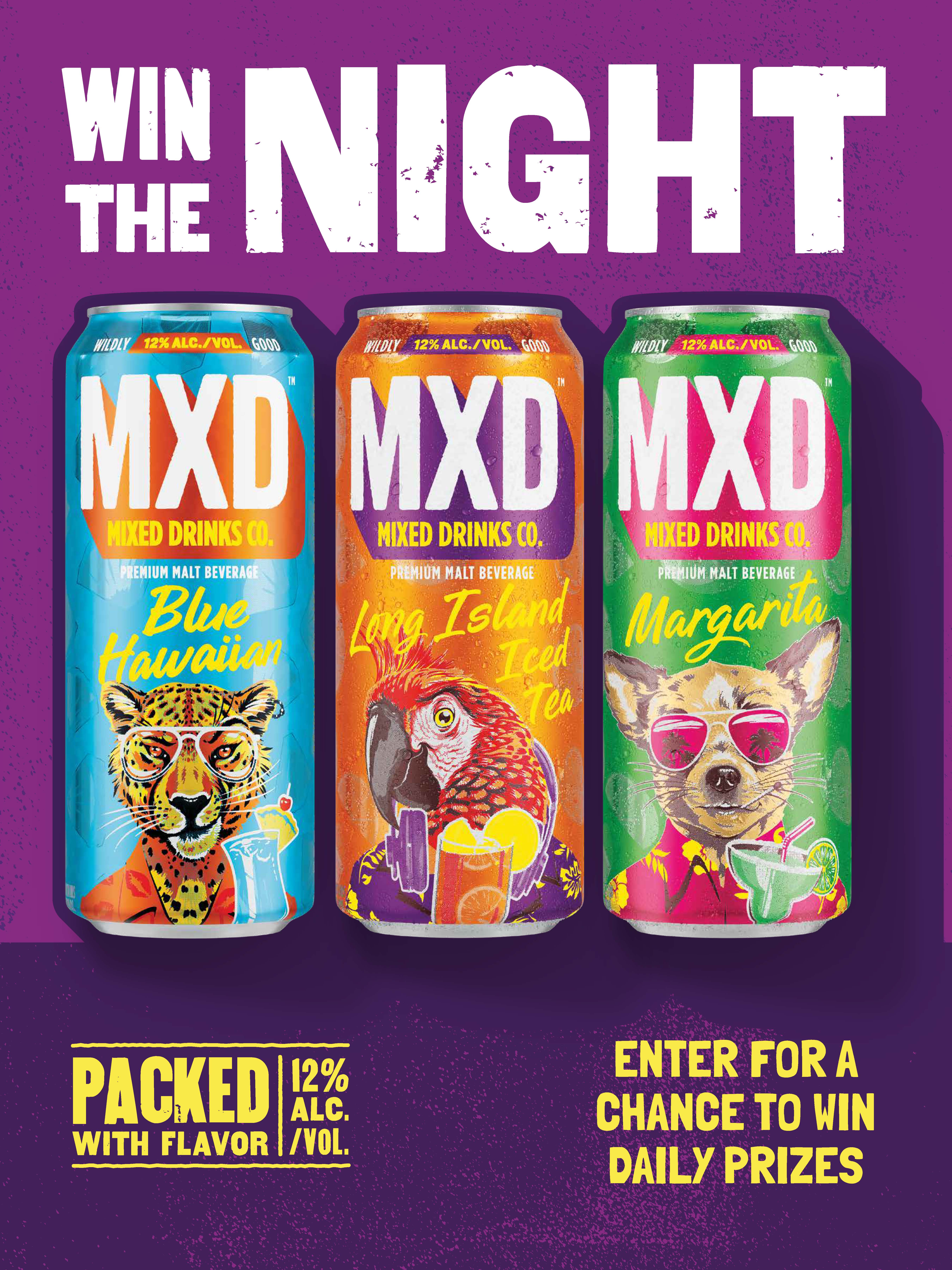 MXD Drinks Co. Win the Night Sweepstakes giveaway prize