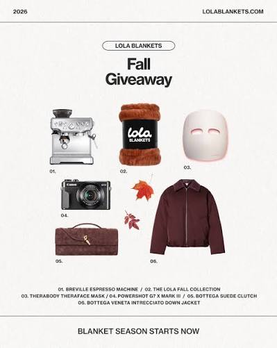 Lola Blankets Fall Collection Giveaway (Instagram)